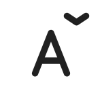 Font Decrease SVG Icon